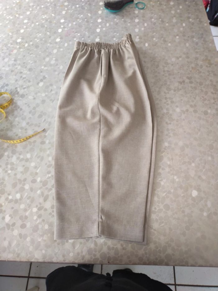 Pantacourt femme taille 46/48 beige. - photo numéro 5