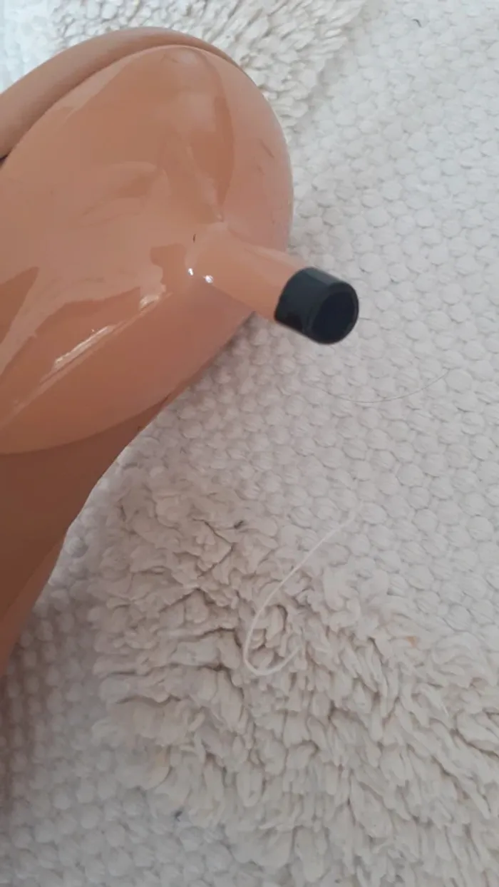 Sandales rose,nude,petit talon. - photo numéro 2