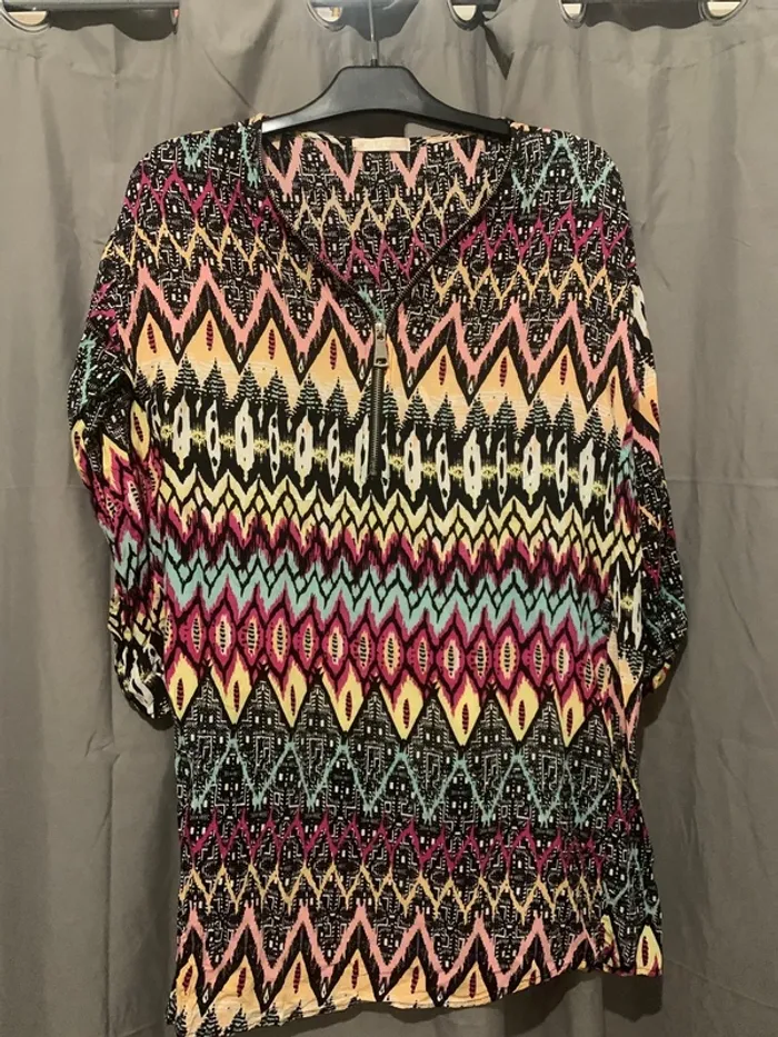 tunique longue avec motifs
