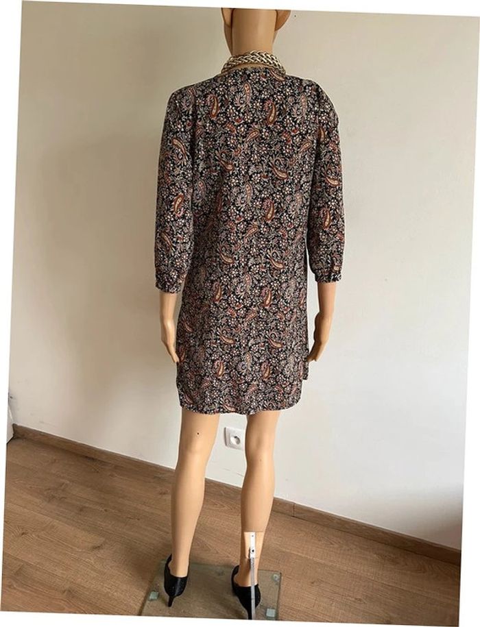 Robe imprimée avec manches 3/4 Cache Cache taille S TBE - photo numéro 9