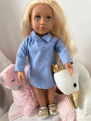 Vêtements poupée 36 cm/ robe chemise