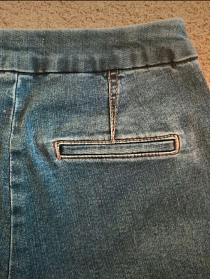 Pantalon jean skinny bleu à plis piqués Promod 36 S - photo numéro 8