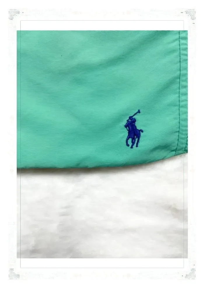Short de bain Ralph Lauren vert - Taille M - Homme - photo numéro 4