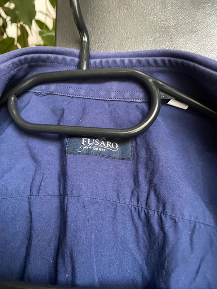 Chemise homme, bleu marine, taille 40 , Fusaro - photo numéro 2