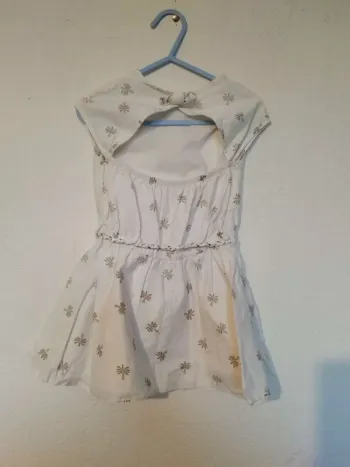 robe tape à l’œil motif palmier  pour fille 2 ans