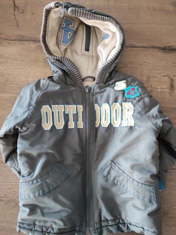 Veste manteau imperméable outdoor gris kaki