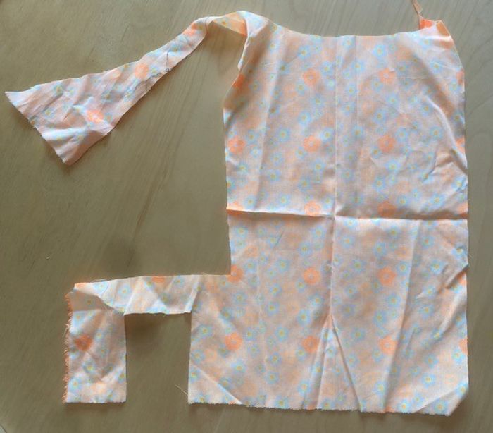 Chute de tissu imprimé à fleur Fluo - photo numéro 3