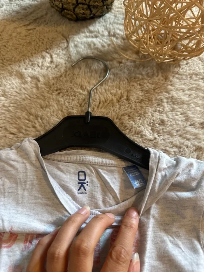 T-shirt Okaidi 3 ans gris - photo numéro 3