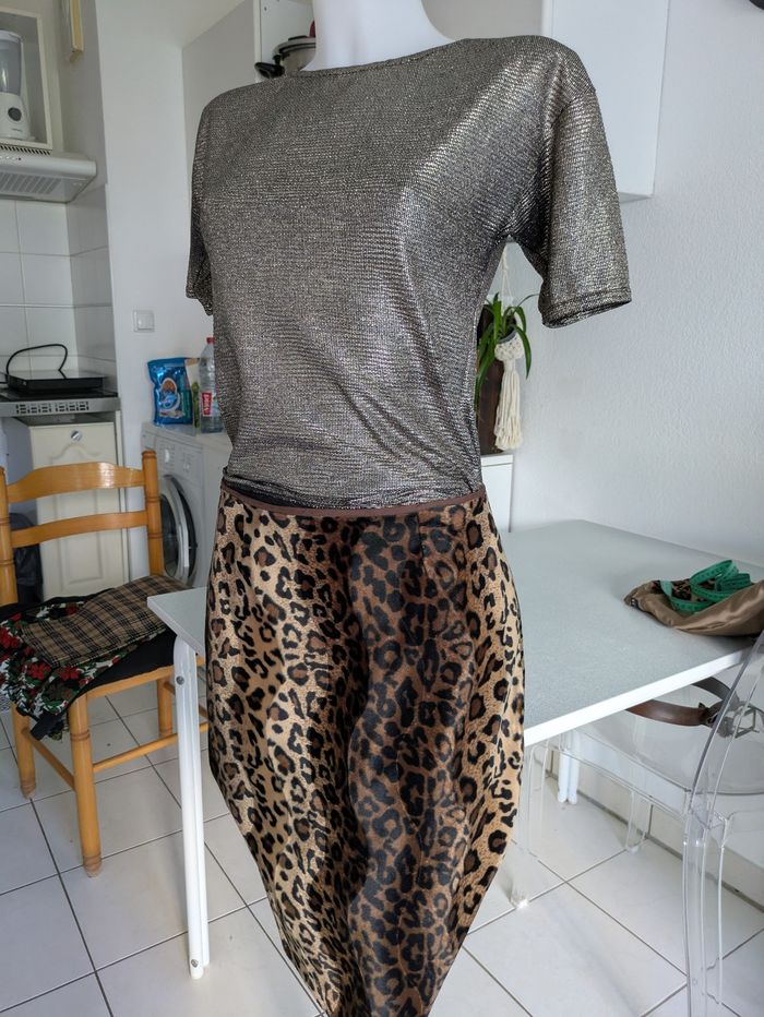 Tailleur jupe léopard fourrure Morgan 38 - photo numéro 8