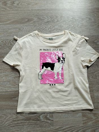 Tee-shirt à sequins taille 8 ans