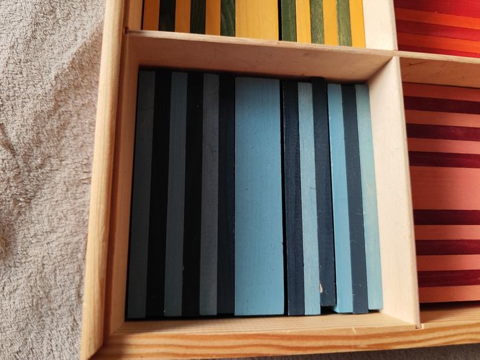 Kapla couleur coffret octocolor de 100 planches multicolore jeu en bois - photo numéro 2