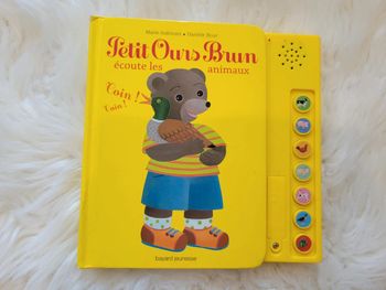 Livre sonore petit ours brun