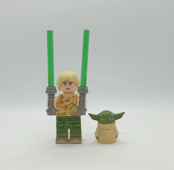 🌠 Figurine Star Wars - Luke Skywalker avec Yoda - (Style Lego) 🌠 - photo numéro 5