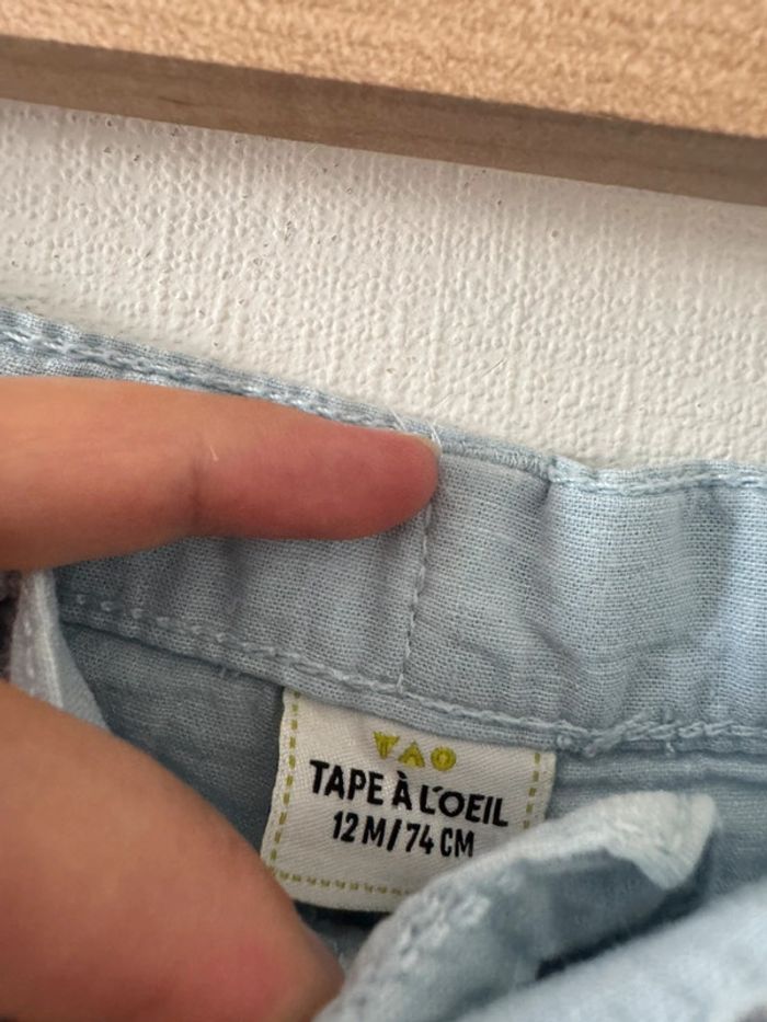 Pantalon bleu - taille 12 mois 🌼 - photo numéro 2