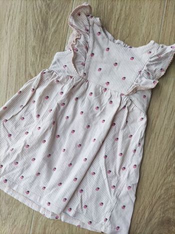 Robe imprimée fraises Kiabi 18 mois