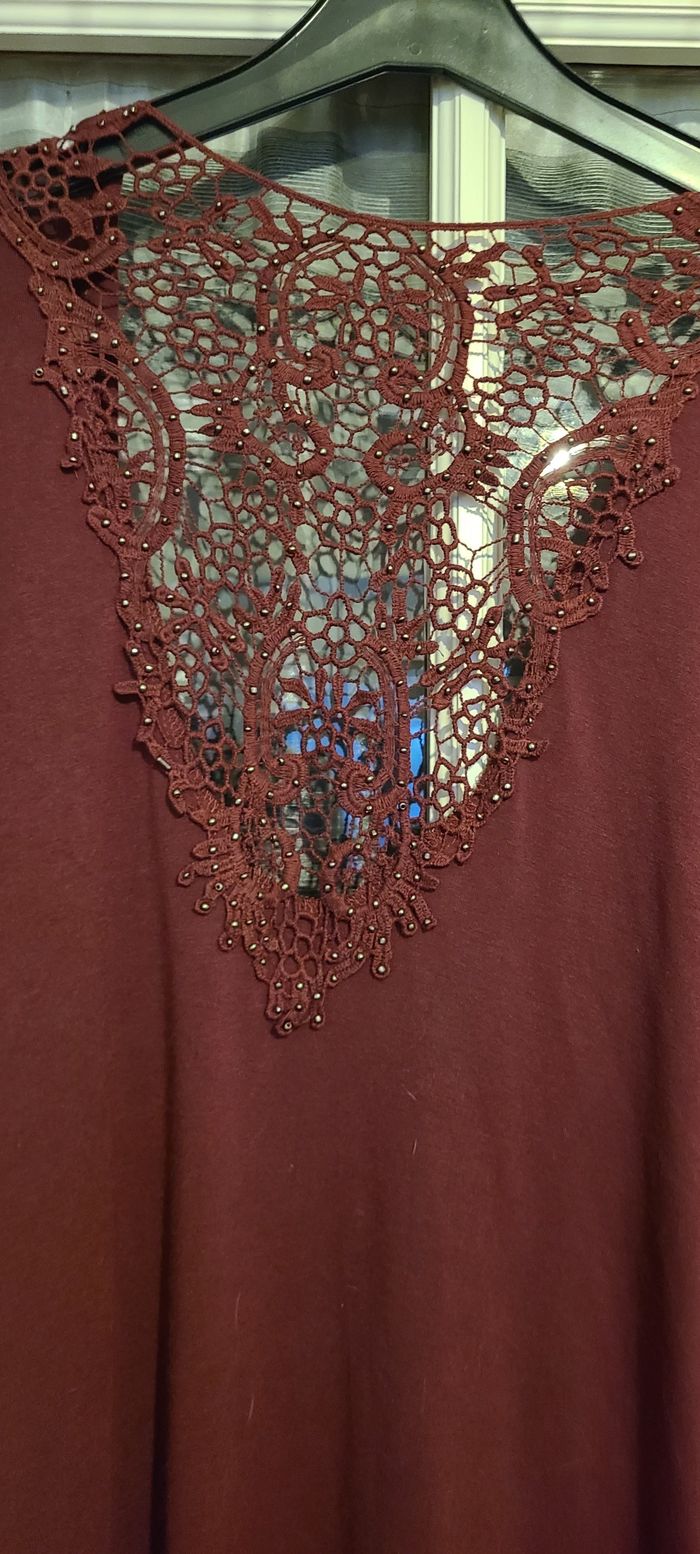 Gilet long femme grande taille 3 xl m&s femme gilet brodé - photo numéro 3