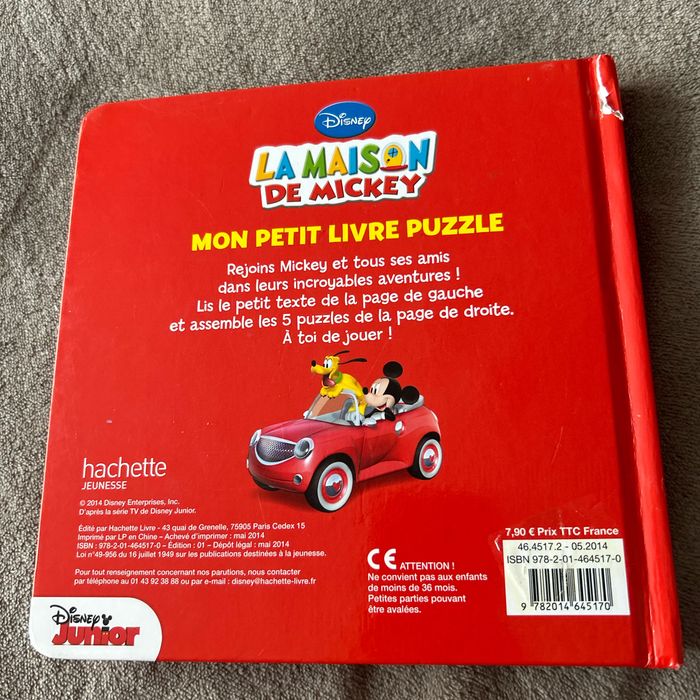 Livre puzzle Mickey bon état - photo numéro 2