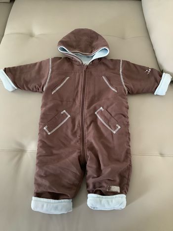 Combinaison pilotage avec capuche doublée polaire 12 mois Mini Jungle