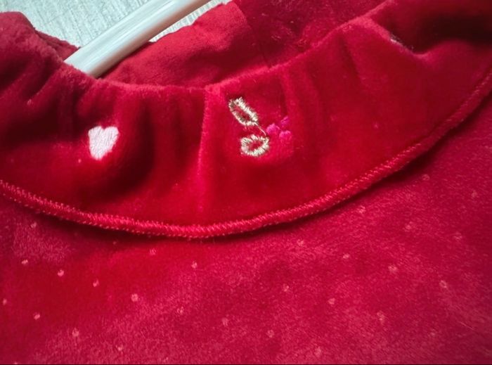 Robe en velour rouge - photo numéro 4