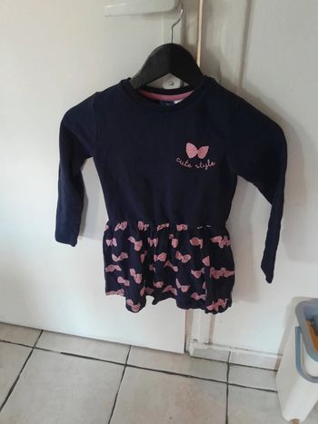 Robe fille manches longues
