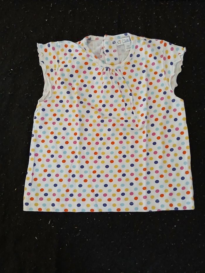 Lot de 5 t-shirts manches courtes 18 mois fille - photo numéro 4