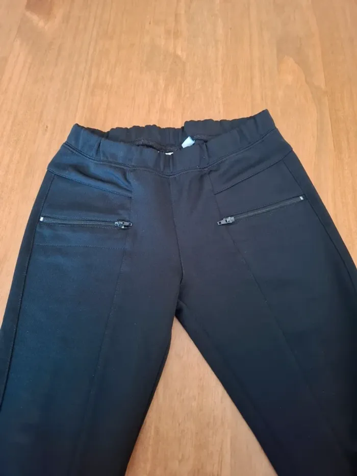 Jegging pantalon noir 8 ans - photo numéro 3