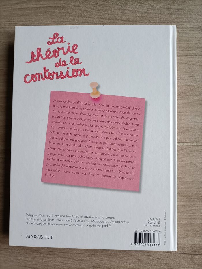 Livre la théorie de la contorsion Margaux Morin Marabulles très bon état - photo numéro 2