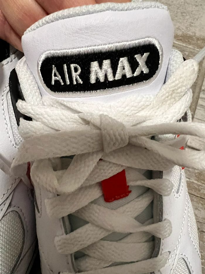 Nike Air Max Blanc Rouge 579995 101 - photo numéro 2