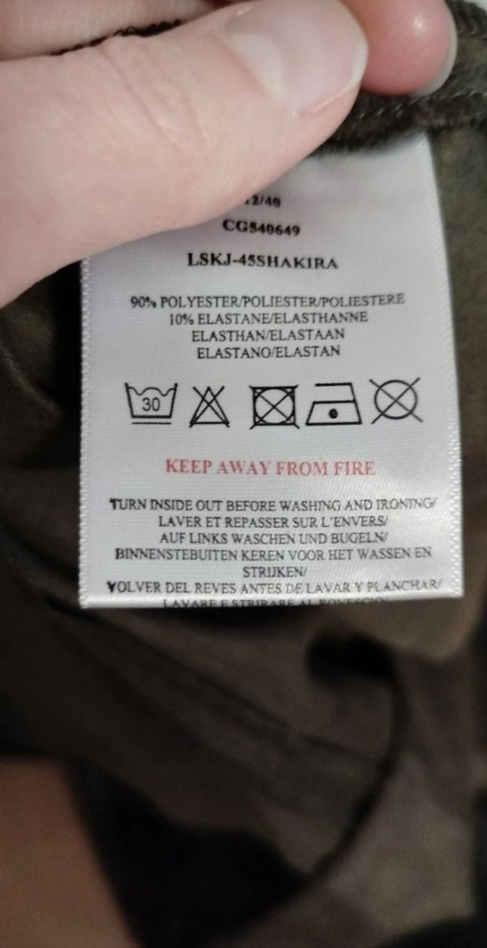 Jupe trapèze évasée marron Shakira - photo numéro 8