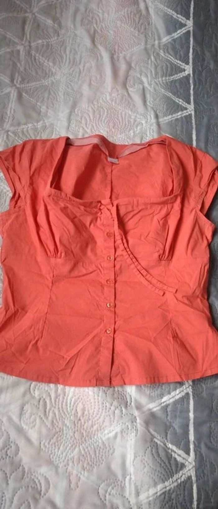 Blouse à boutons y2k corail femme 42 3 suisses - photo numéro 2