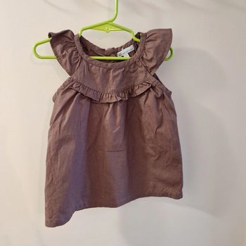 2 ans tunique sans manches marron