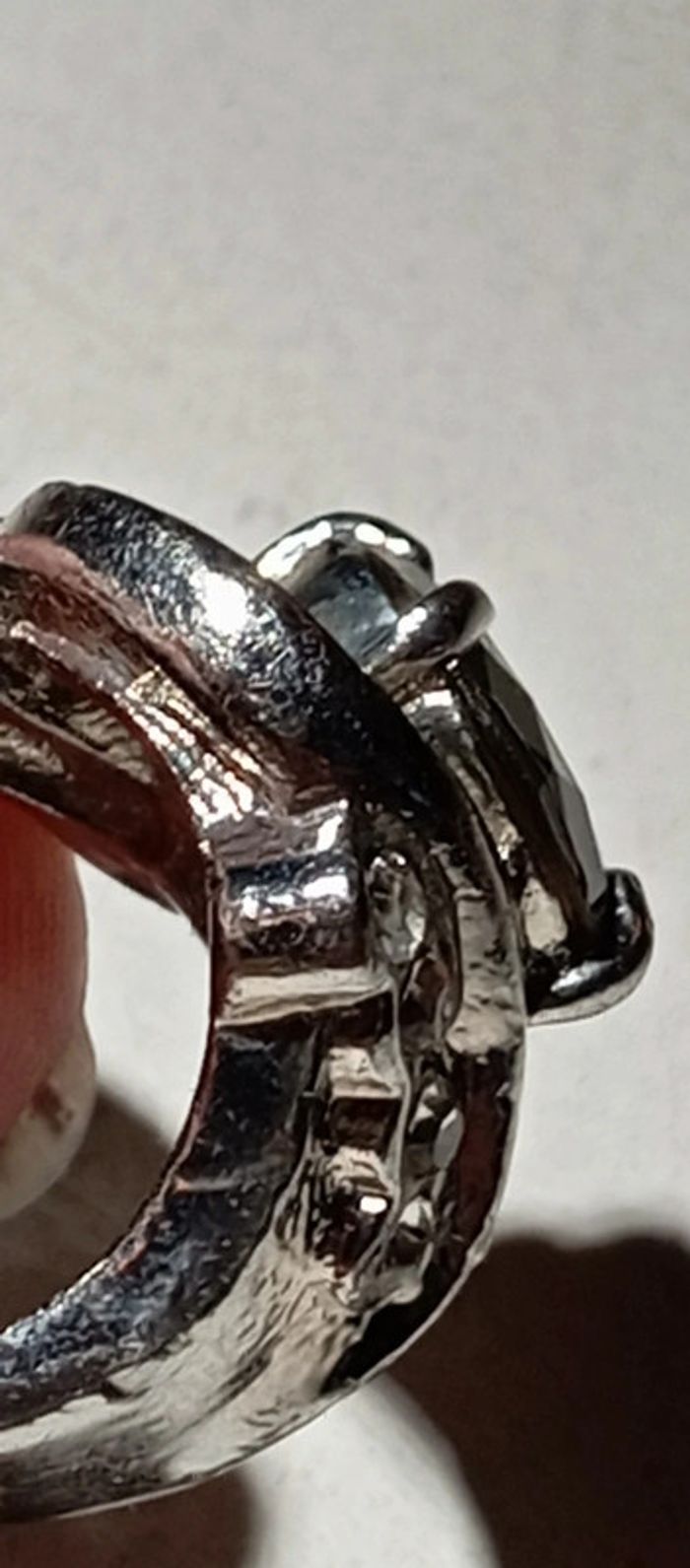 Bague fantaisie pierre kaki - photo numéro 9