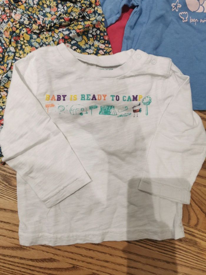 Lot de 10 haut manche longue 6 mois - photo numéro 8