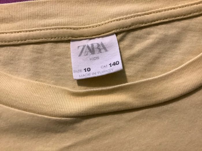 Tee-shirts jaune fille 10 ans - photo numéro 2