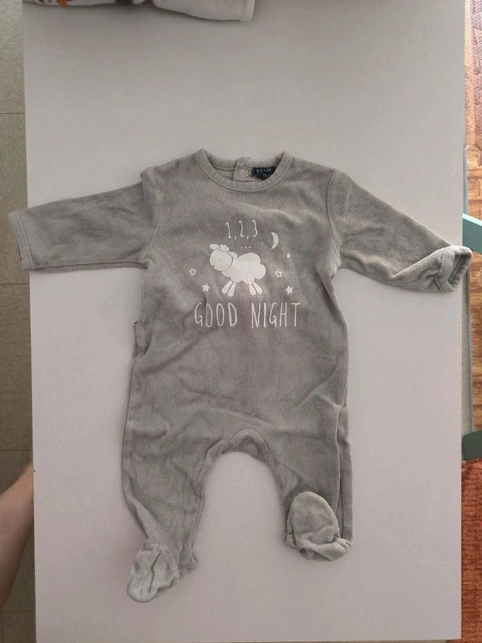 Pyjamas gris 3 mois