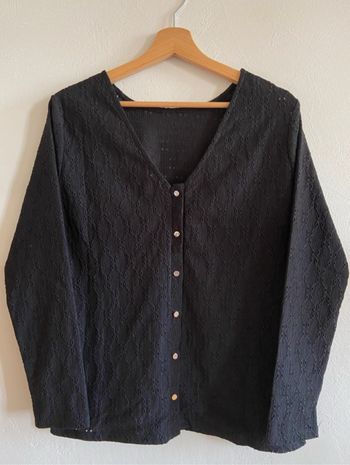 T-shirt de grossesse avec broderie anglaise, réversible