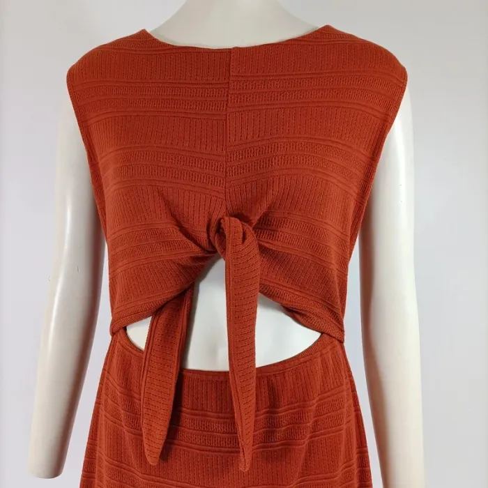 Robe longue Trika studio couleur rouille terracotta - Taille 38 estimée - État neuf - A124 - photo numéro 2