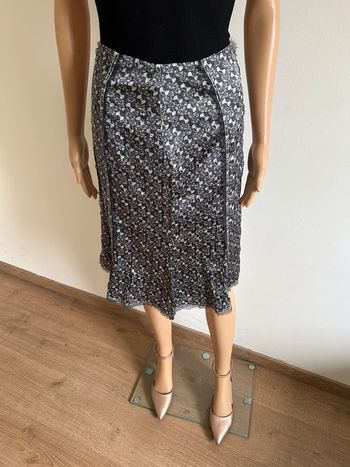 Jupe grise argentée en soie Gérard Darel taille 38 jamais portée (taille petit)