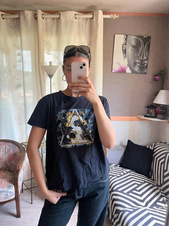 Top tee-shirt techno grunge rock vintage y2k 2000yer - photo numéro 2