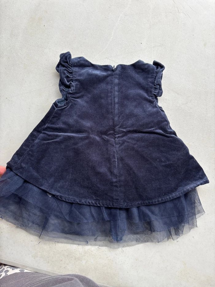 robe en velours bleu marine - photo numéro 4