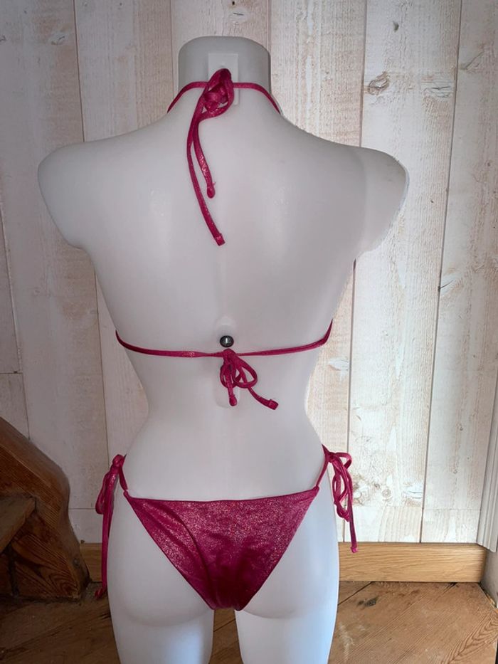 Maillot de bain rose brillant taille M - photo numéro 4