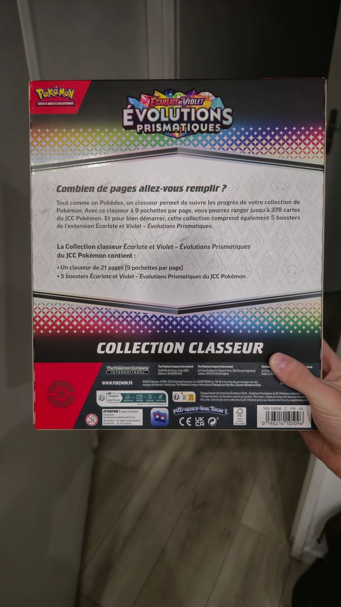 Classeur Pokémon Ev8.5 Évolutions Prismatiques - photo numéro 3