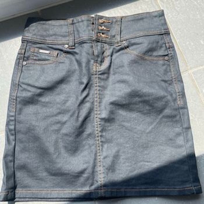 Jupe jean courte MORGAN