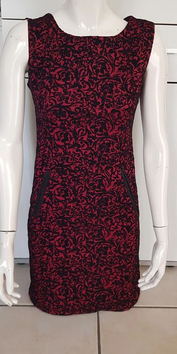 Robe imprimé relief en daim