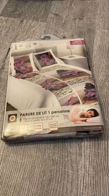 Parure de lit neuve _ orchidées 