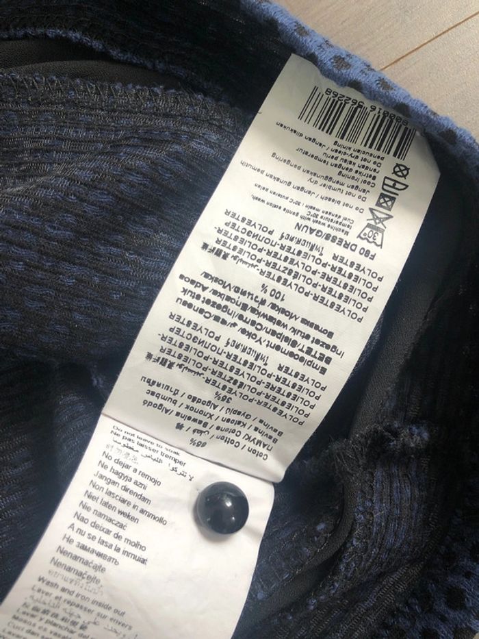 Robe droite et chic camaïeu taille 36 marine et noire - photo numéro 7