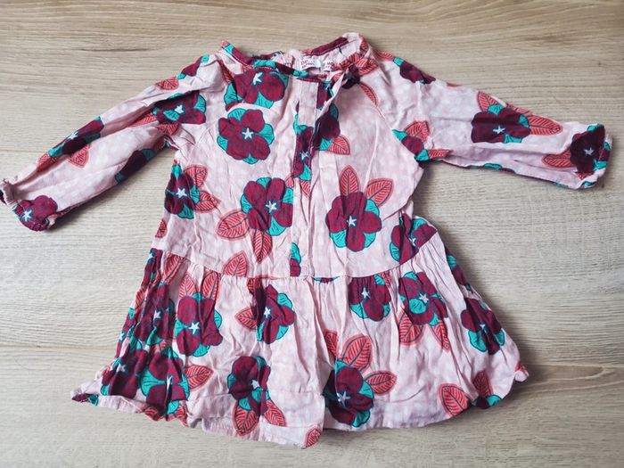 🌴 Ribe rose fleurie dpam taille 3 mois