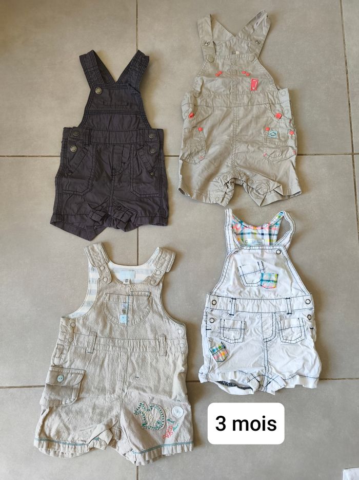 Lot 4 salopettes été 3 mois