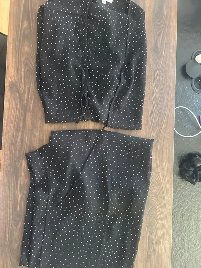 Darjeeling pyjama noir haut et bas 40