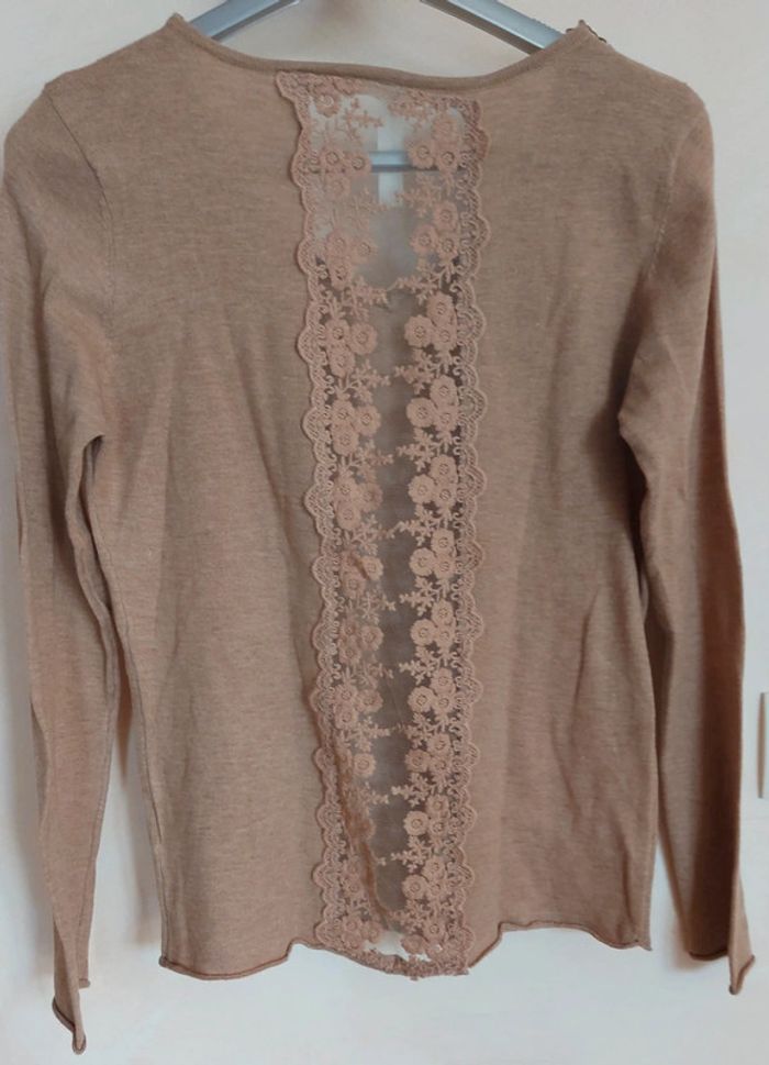 Pull dos ajouré taille S. - photo numéro 2